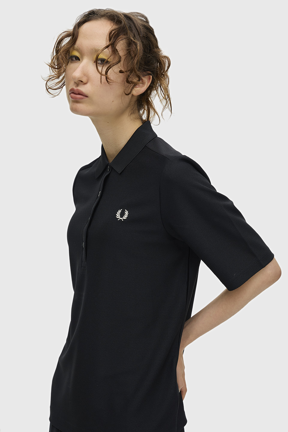 フレッドペリー　ポロシャツ　ブラック Textured Jersey Polo Shirt(10 102：BLACK): | FRED PERRY JAPAN