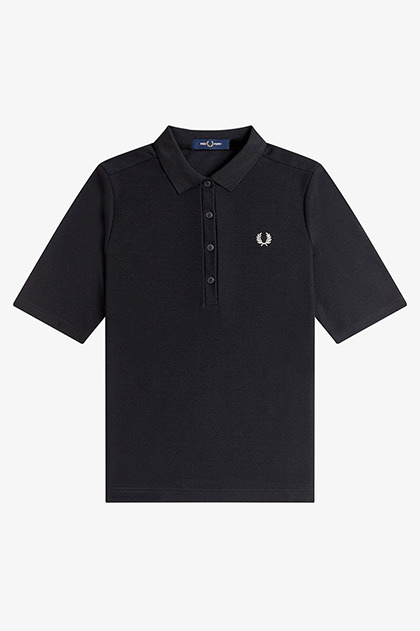 フレッドペリーポロシャツ　ブラック✖️ホワイト FRED PERRY（フレッドペリー） ポロシャツ ホワイト ブラック The Fred