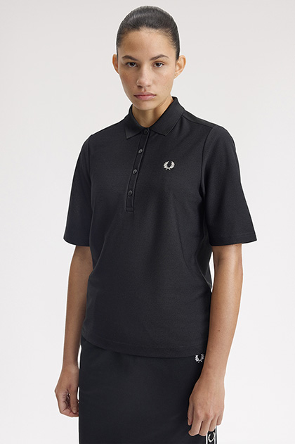 即発送⭐️フレッドペリー　Knitted Collar Shirt Dress 紺 商品検索 | FRED PERRY JAPAN | フレッドペリー日本公式サイト