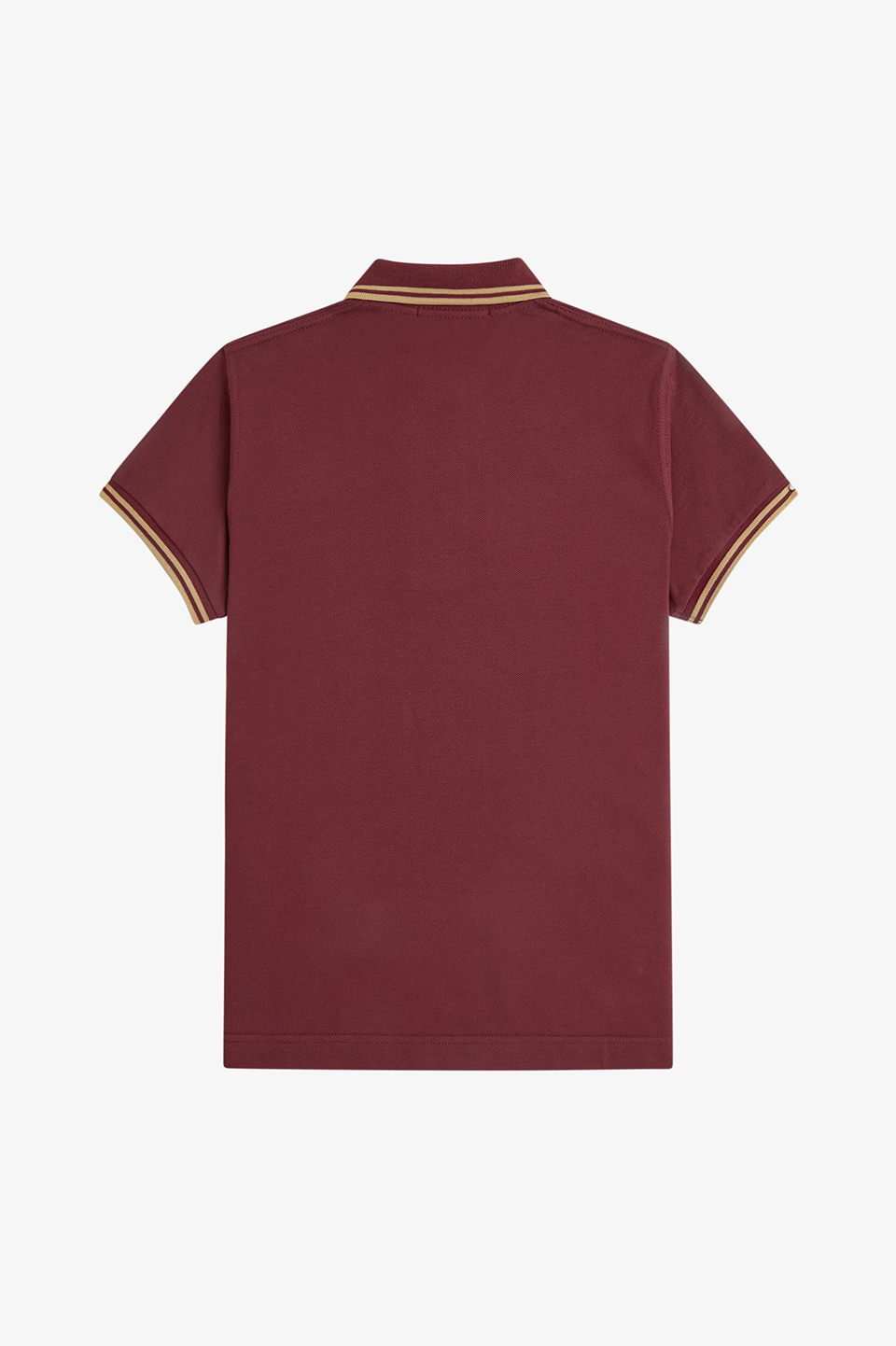 The Fred Perry Shirt - G12 01D:MAROON / CHAMPAGNE 10