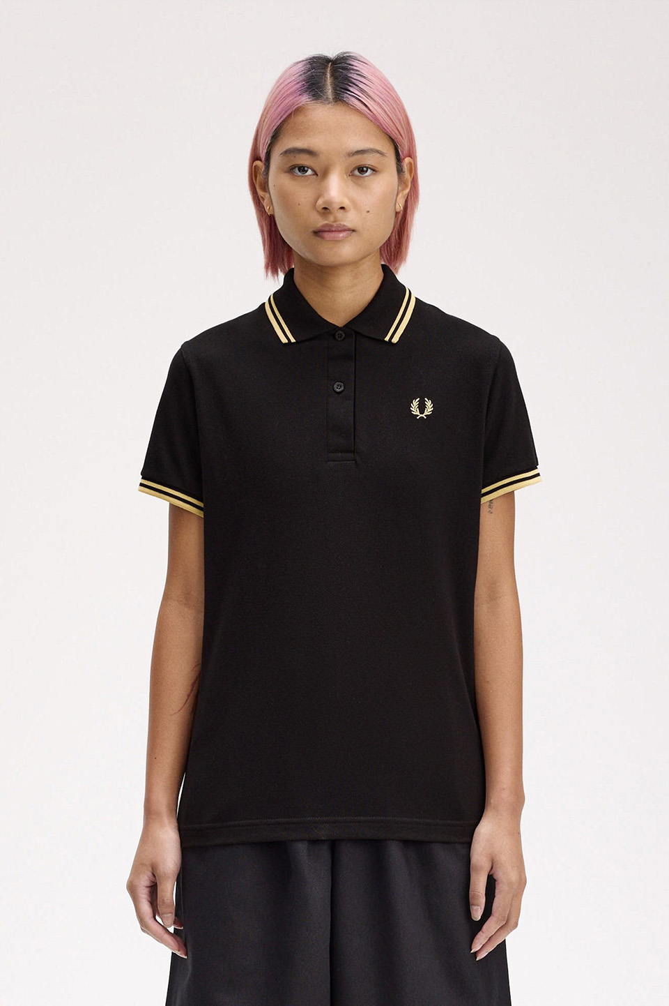 The Fred Perry Shirt - G12(8 157：BLACK / CHAMP / CHAMP): | FRED