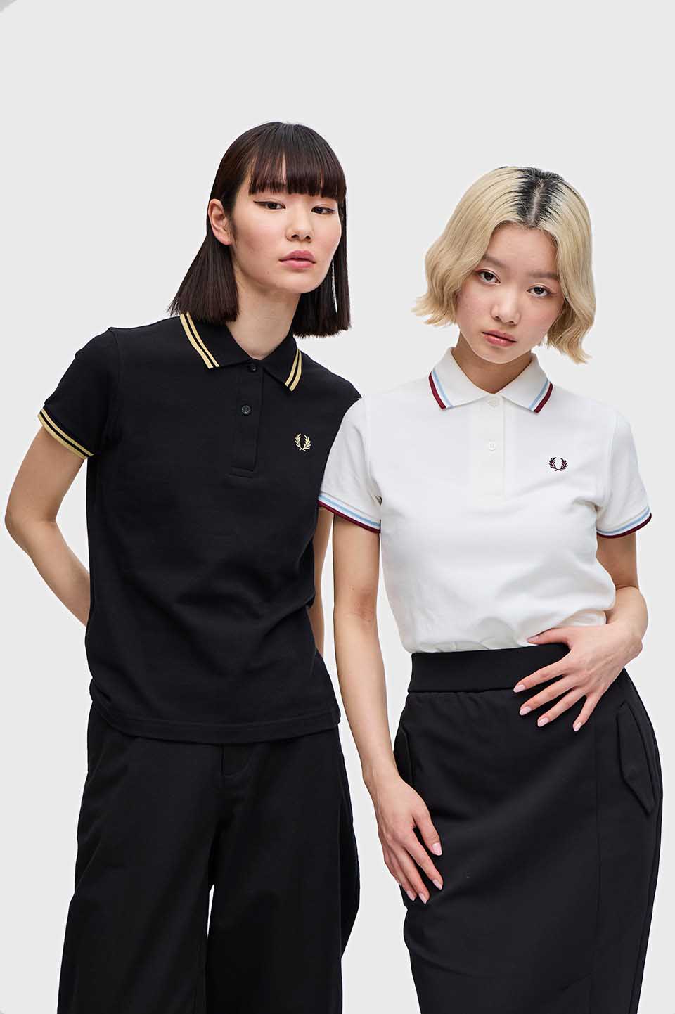 The Fred Perry Shirt - G12(8 157：BLACK / CHAMP / CHAMP): | FRED ...