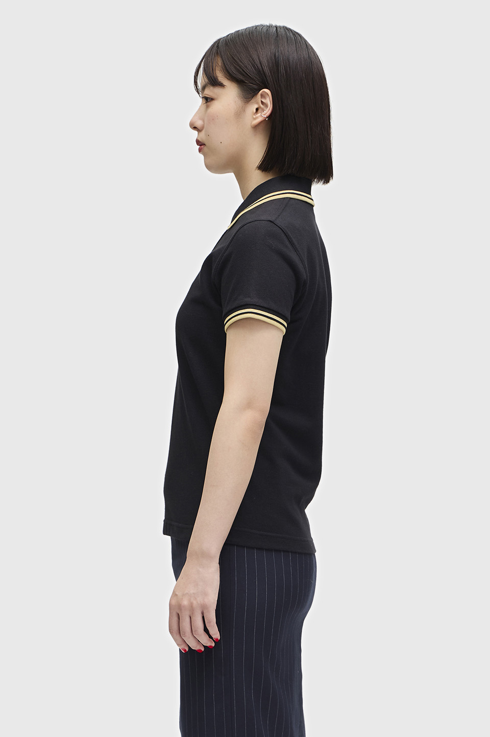 The Fred Perry Shirt - G12(8 157：BLACK / CHAMPAGNE): | FRED PERRY