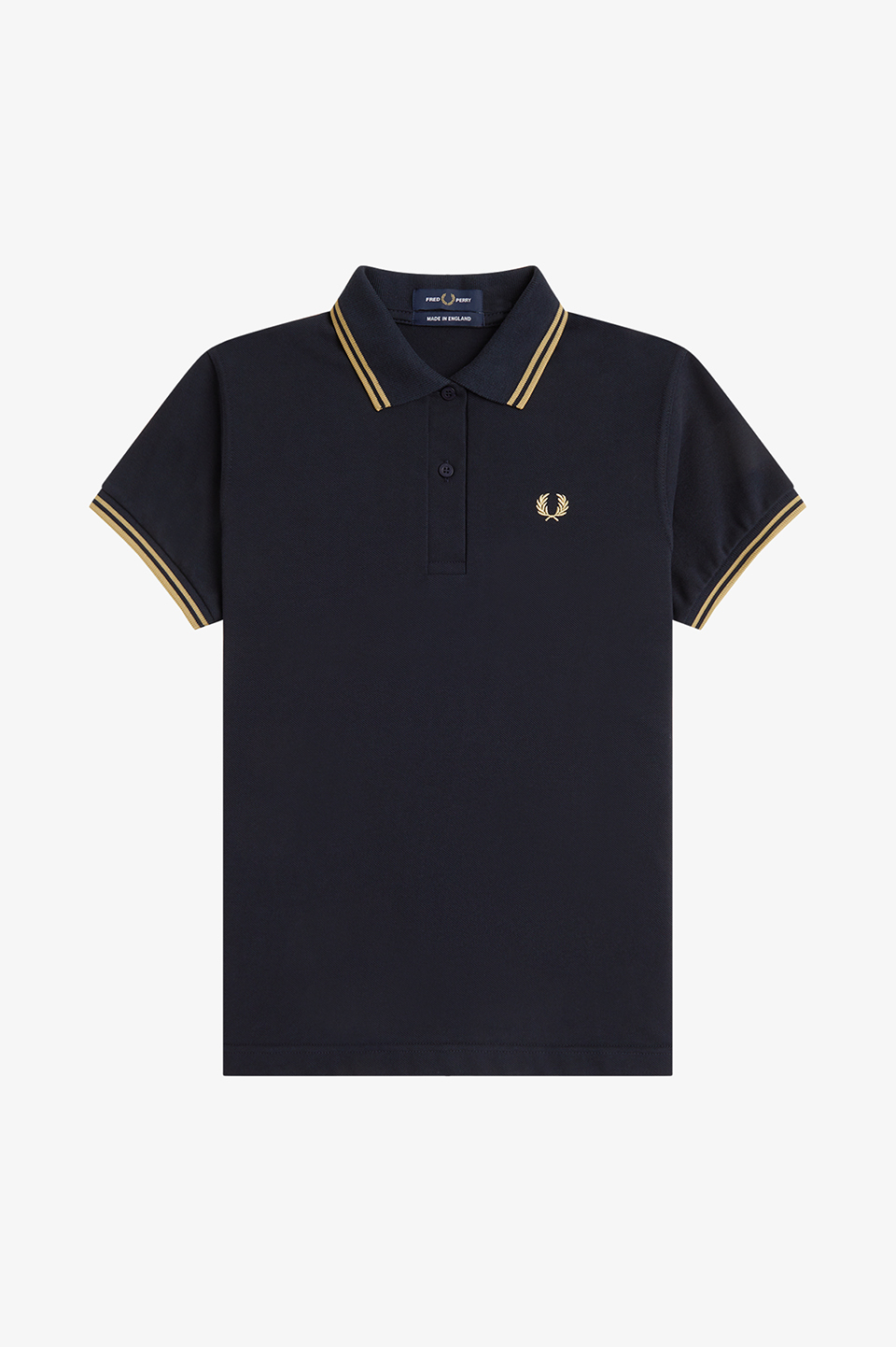 The Fred Perry Shirt - G12 L21:NAVY / CHAMPAGNE 10