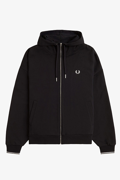 Tipped Hooded Sweatshirt