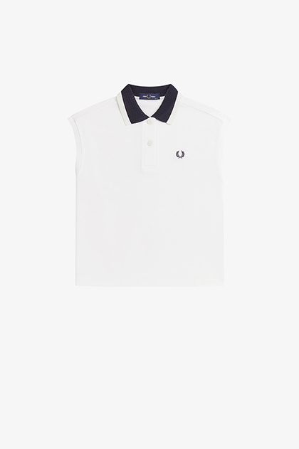 Mesh Collar Polo Shirt