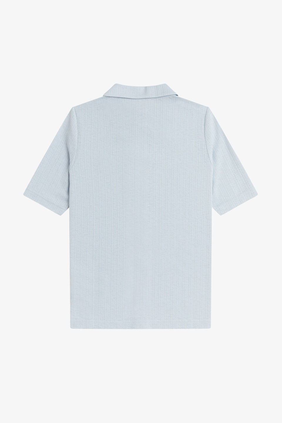 Button Through Sheer Rib Polo Shirt(8 28A：DUSKY BLUE): | FRED