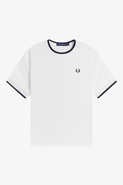 Tipped Mesh Pique T-Shirt