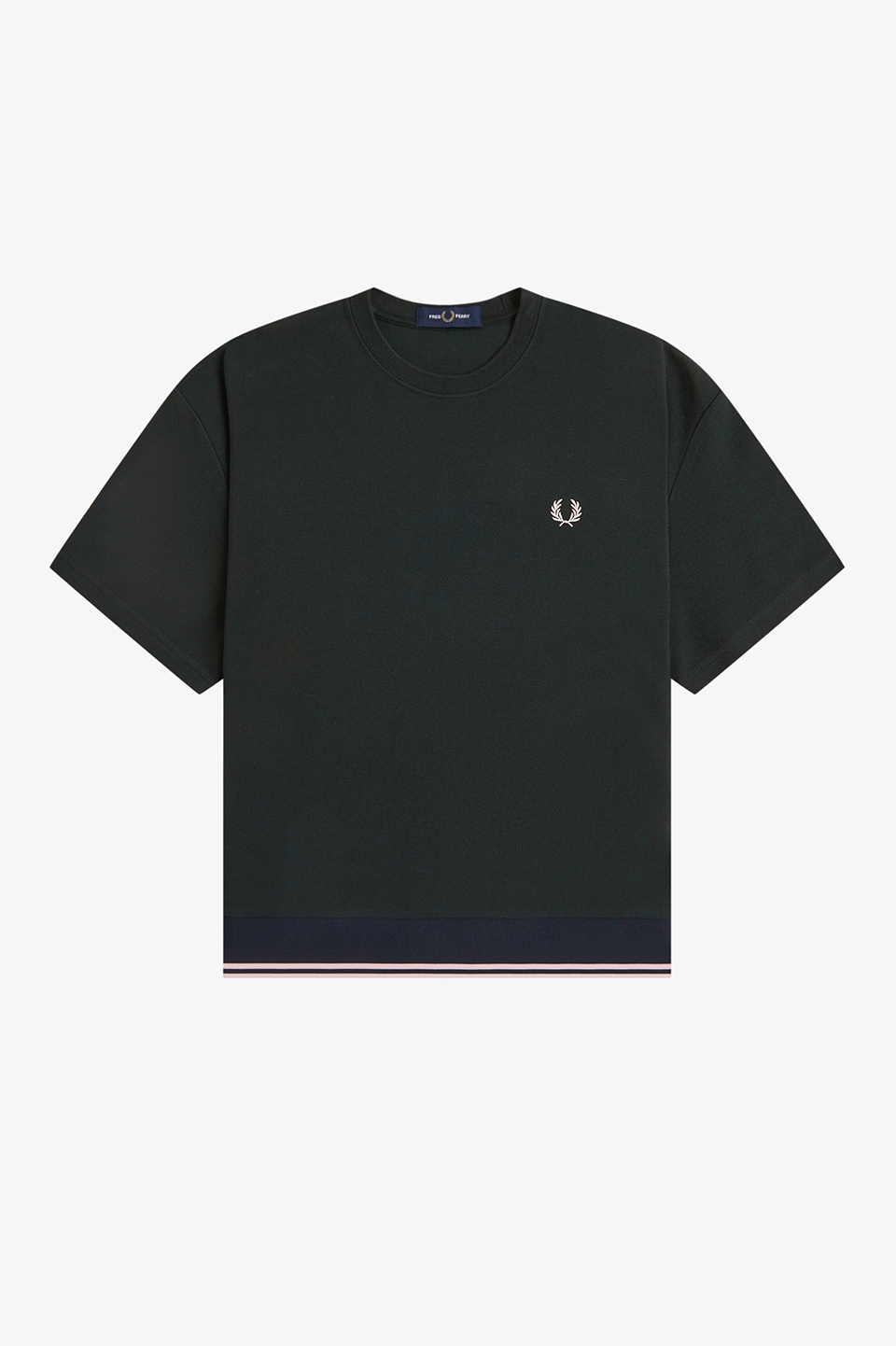 Contrast Hem Pique T-Shirt