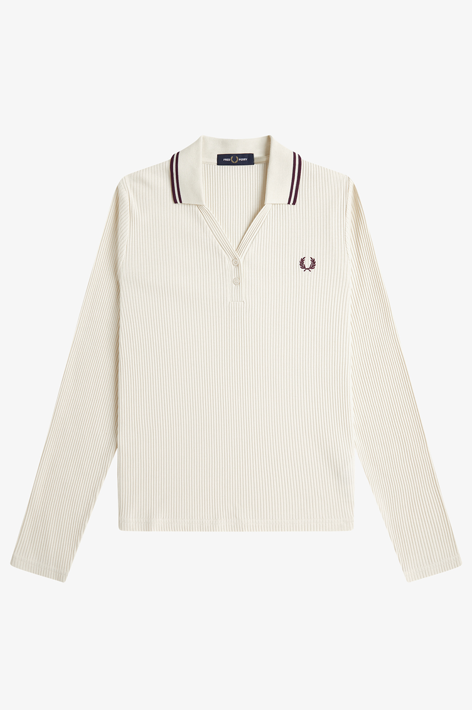 Twin Tipped Ribbed Polo Shirt(8 560：ECRU): | FRED PERRY JAPAN