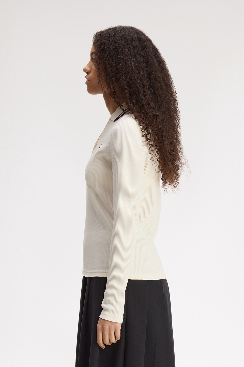 Twin Tipped Ribbed Polo Shirt(8 560：ECRU): | FRED PERRY JAPAN