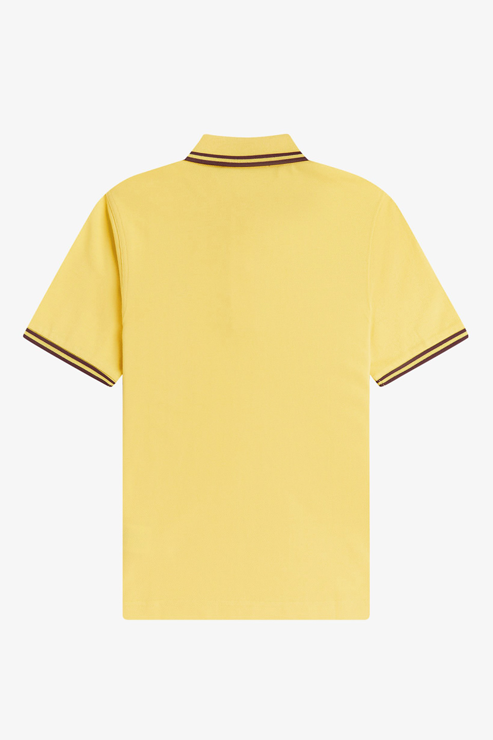 The Fred Perry Shirt - G3600 19B:LEMON BARLEY / OX BLOOD 8