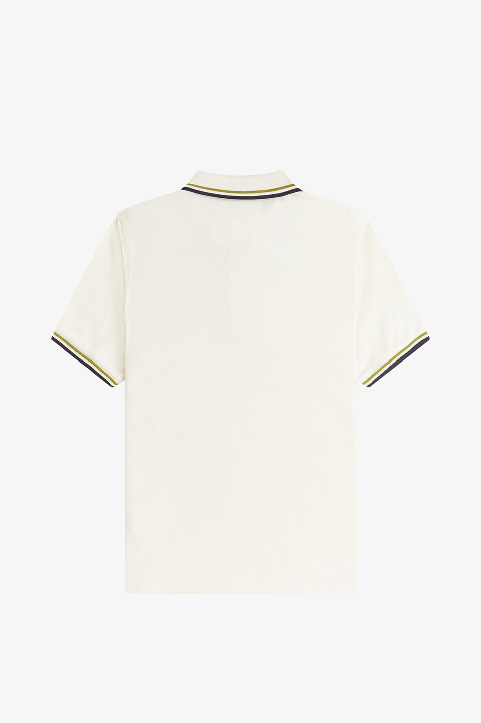 The Fred Perry Shirt - G3600 46A:ECRU / TENNIS BALL YELLOW / ANCHOR GREY 8