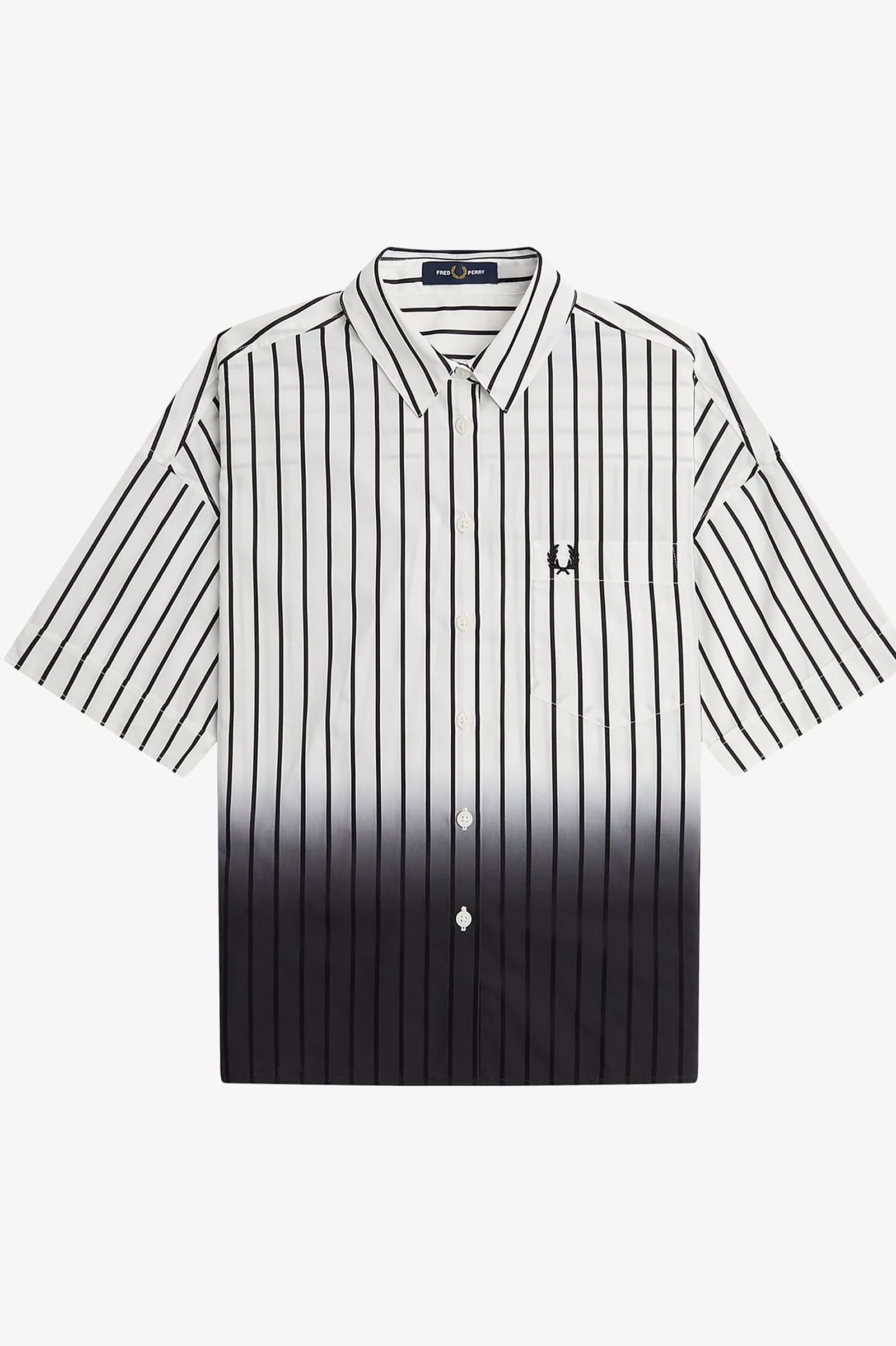 Gradient Stripe Shirt(10 129：SNOW WHITE): | FRED PERRY JAPAN 
