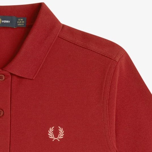 The Fred Perry Shirt - G6000(8 Y77：BURNT RED / PUTTY PINK