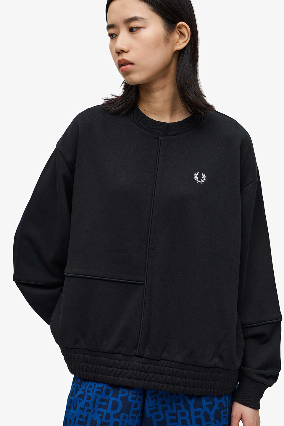 Piped Sweatshirt 10 102 BLACK FRED PERRY JAPAN