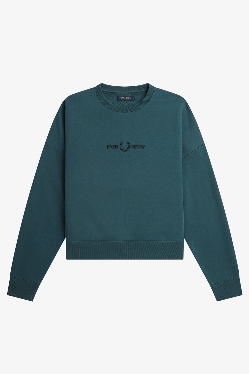 Branded Sweatshirt(10 257：PETROL BLUE): | FRED PERRY JAPAN