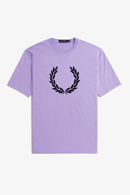 Flocked Laurel Wreath T-Shirt