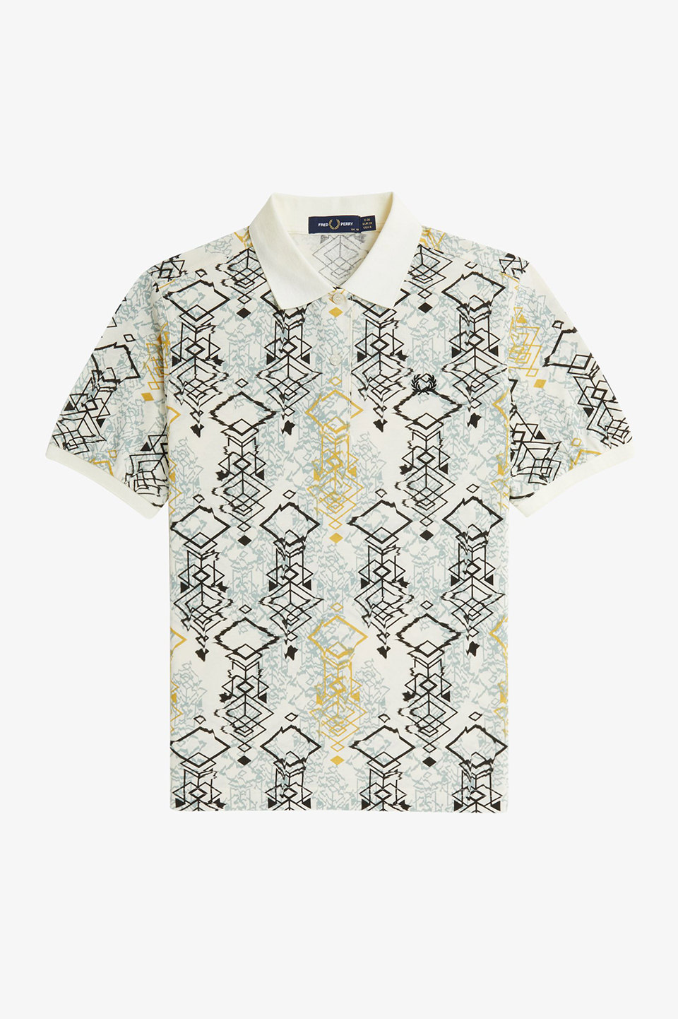 Abstract Print Polo Shirt(10 560：ECRU): | FRED PERRY JAPAN