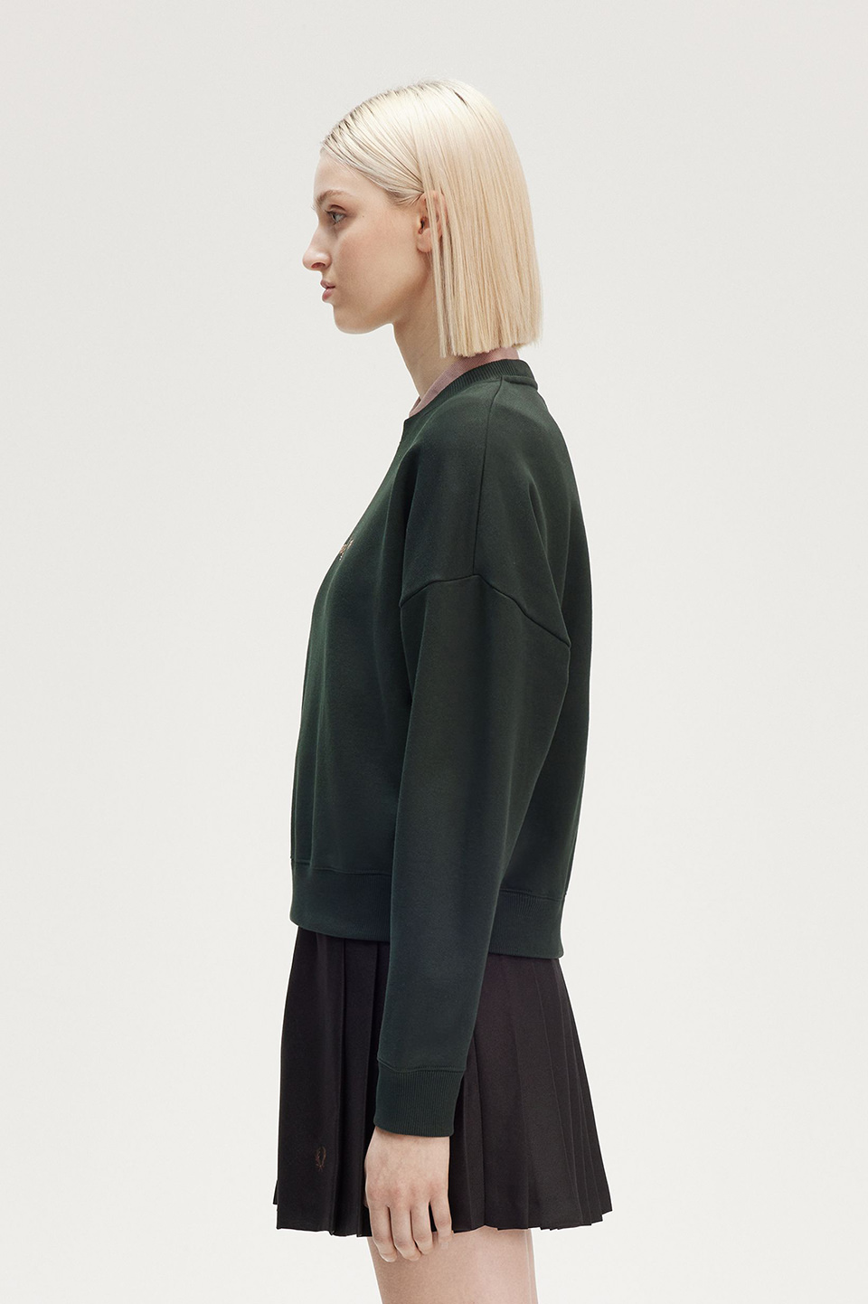 Metallic Branded Sweatshirt(10 Q20：NIGHT GREEN): | FRED
