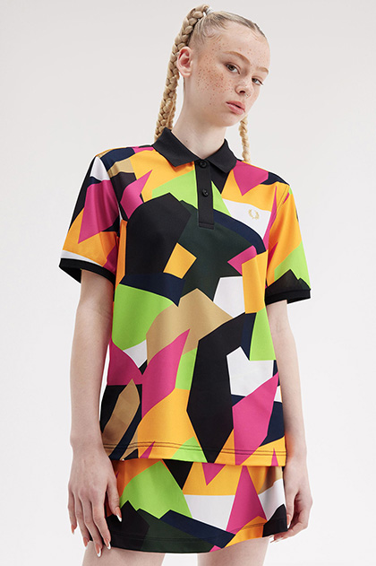 Printed Fred Perry Tennis Shirt