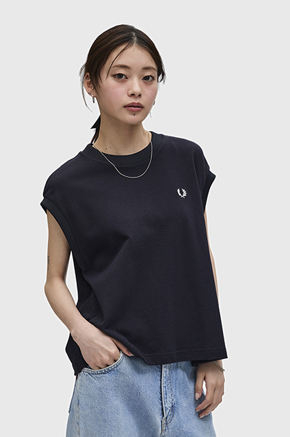Sleeveless Pique T-Shirt