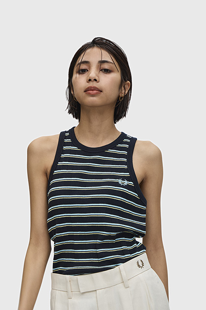 Striped Ribbed Tank