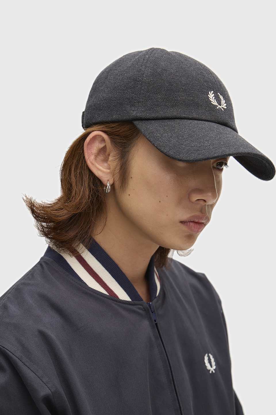 Pique Classic Cap 89C:CHARCOAL MARL / ECRU / ECRU 1SZ