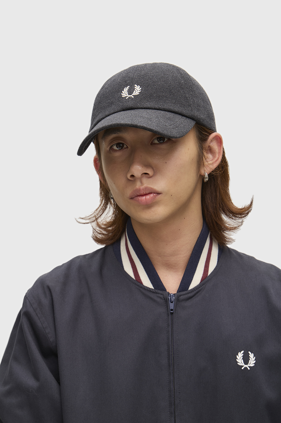 Pique Classic Cap 89C:CHARCOAL MARL / ECRU / ECRU 1SZ