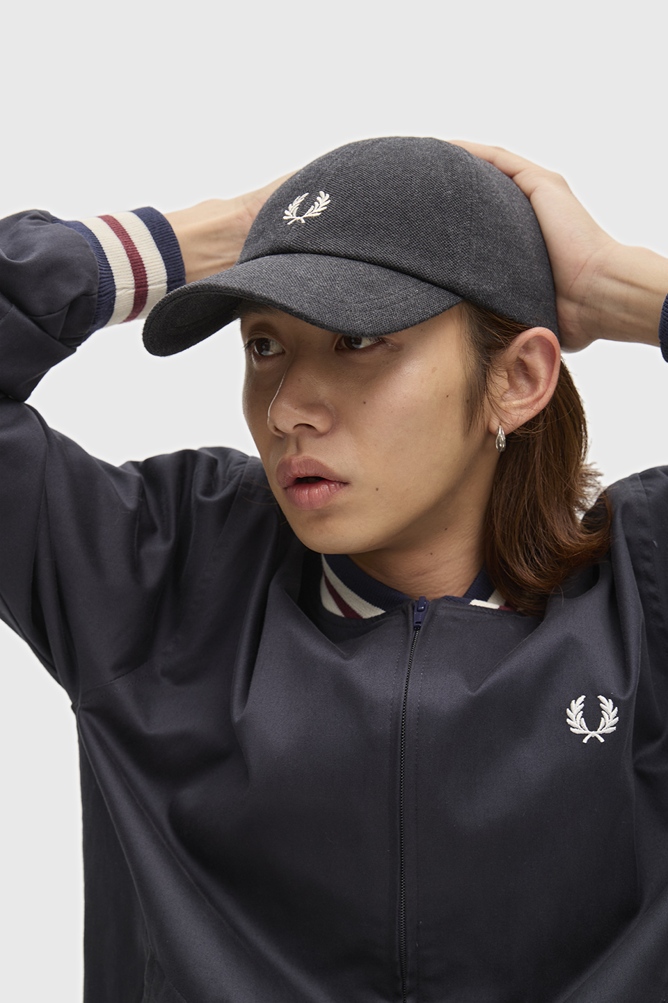 Pique Classic Cap 89C:CHARCOAL MARL / ECRU / ECRU 1SZ