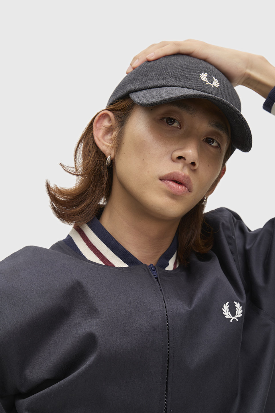 Pique Classic Cap 89C:CHARCOAL MARL / ECRU / ECRU 1SZ