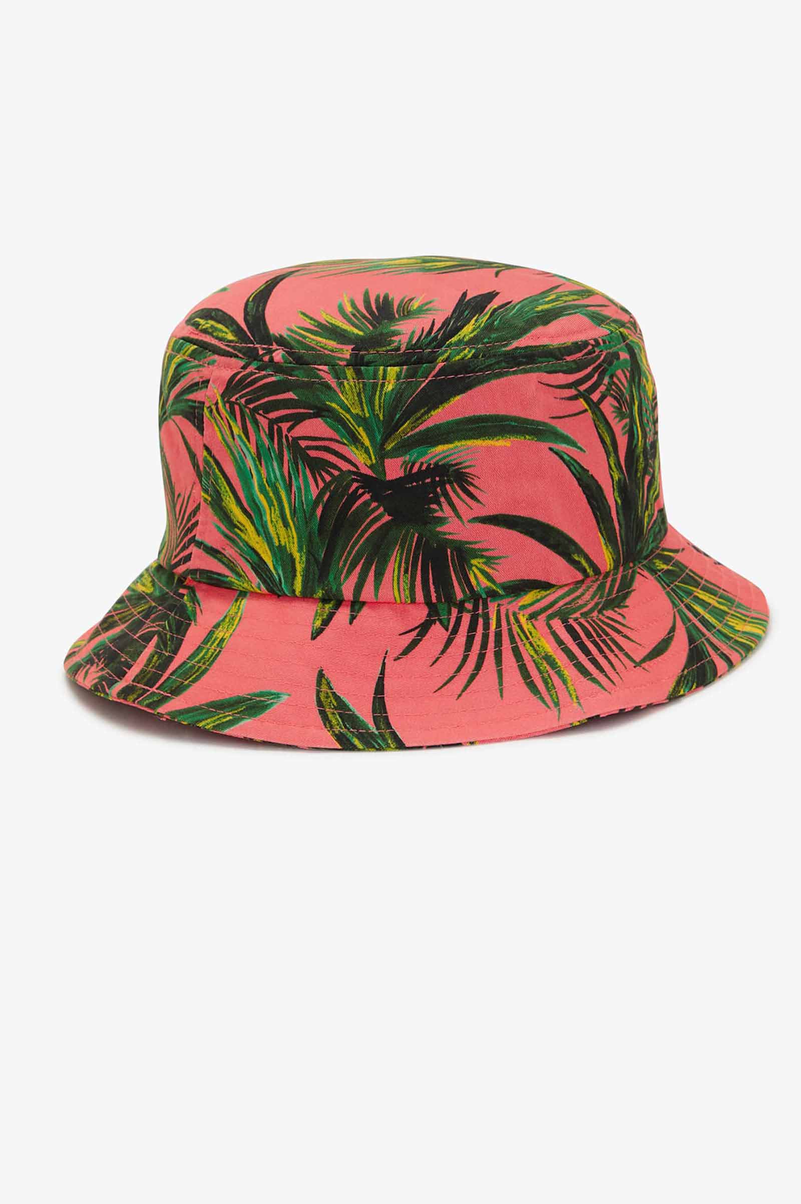 Amy Winehouse Palm Print Bucket Hat(M Q23：CORAL HEAT): | FRED