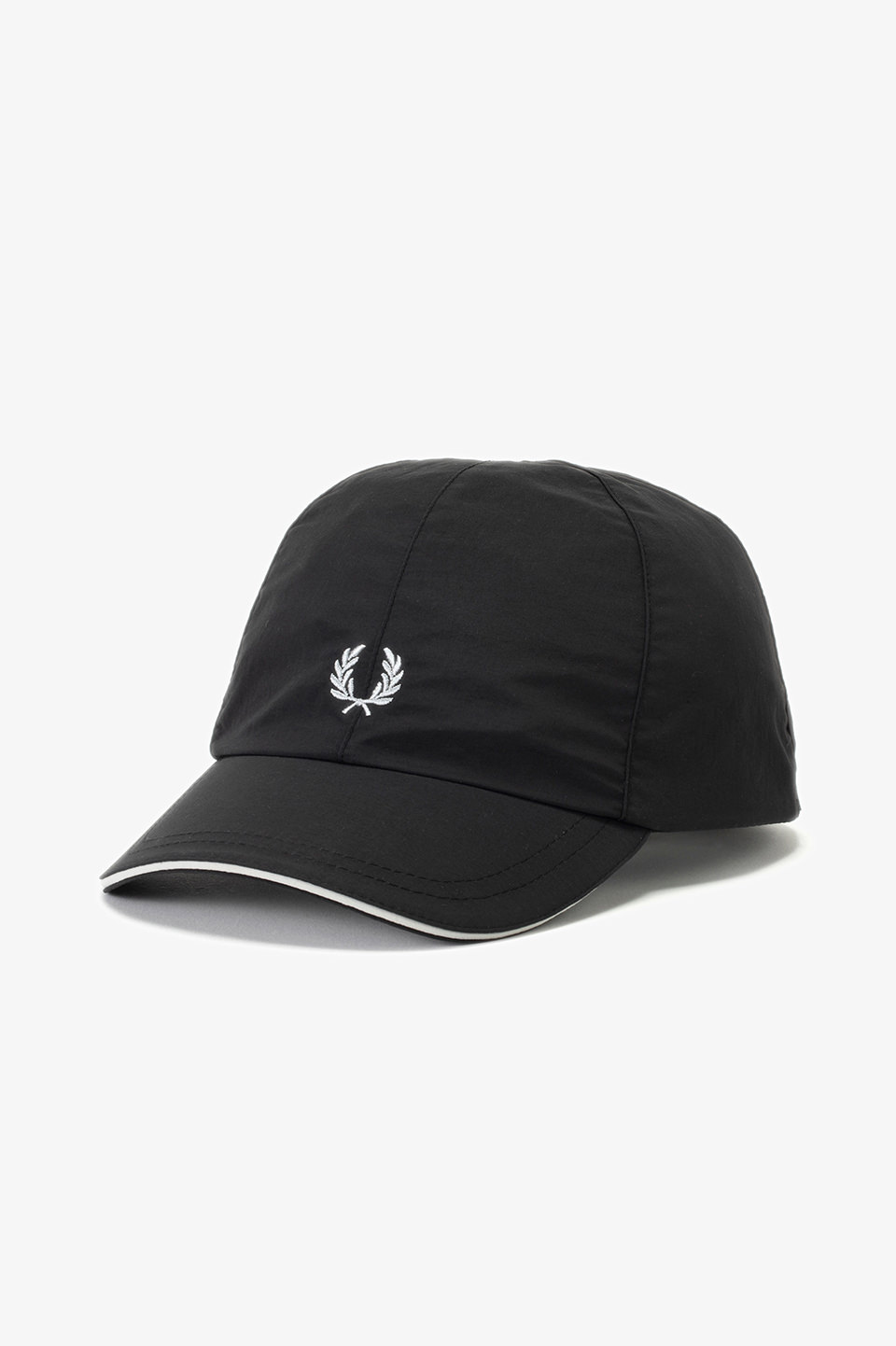 Piped Dual Branded Cap(1SZ 529：BLACK / LIMESTONE): | FRED PERRY 