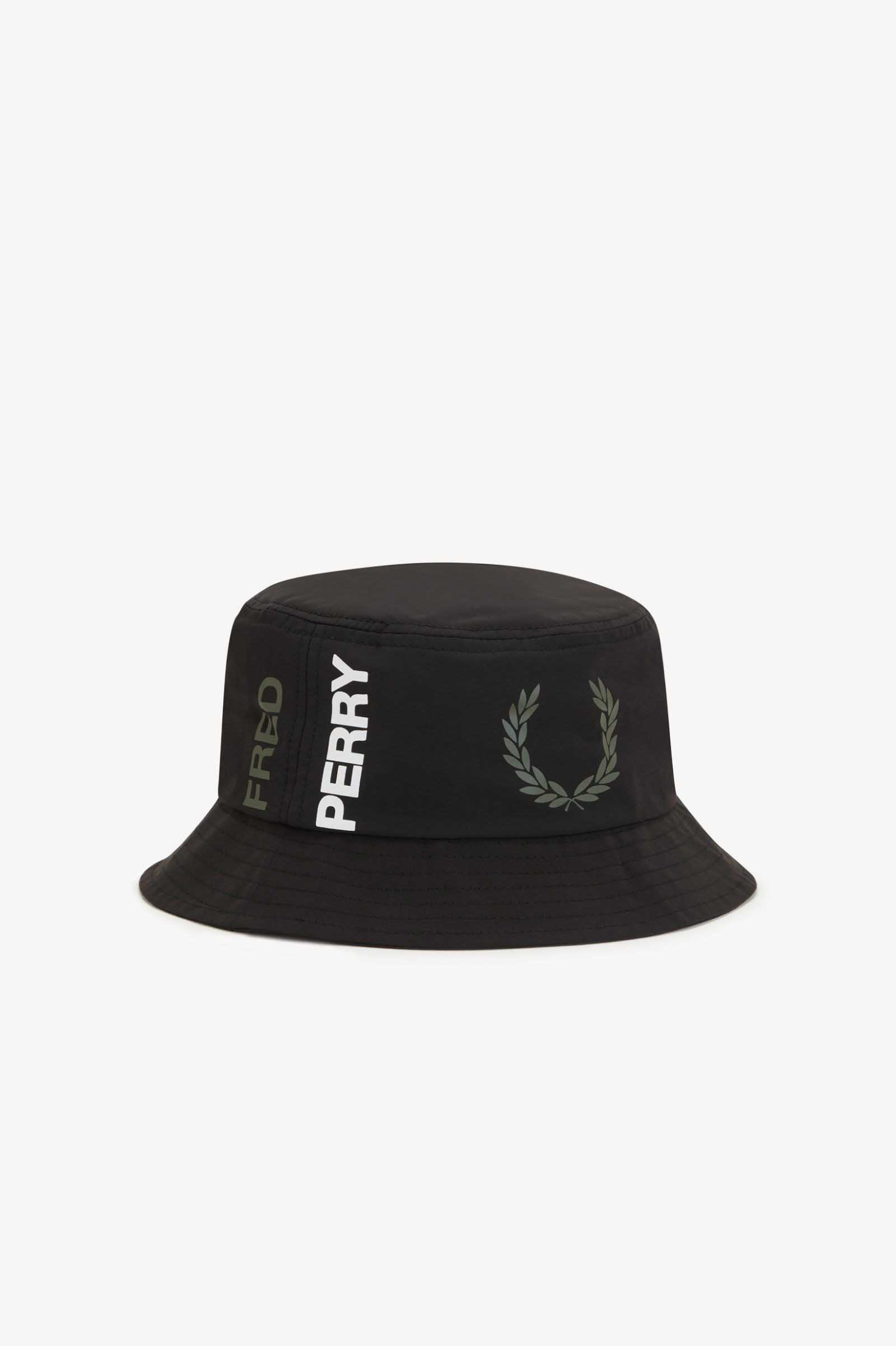 Graphic Branded Bucket Hat(L 102：BLACK): | FRED PERRY JAPAN 