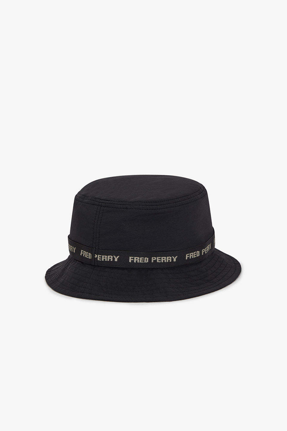Branded Taped Bucket Hat(L 102：BLACK): | FRED PERRY JAPAN