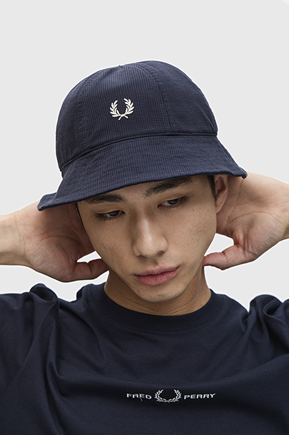 Seersucker Bucket Hat
