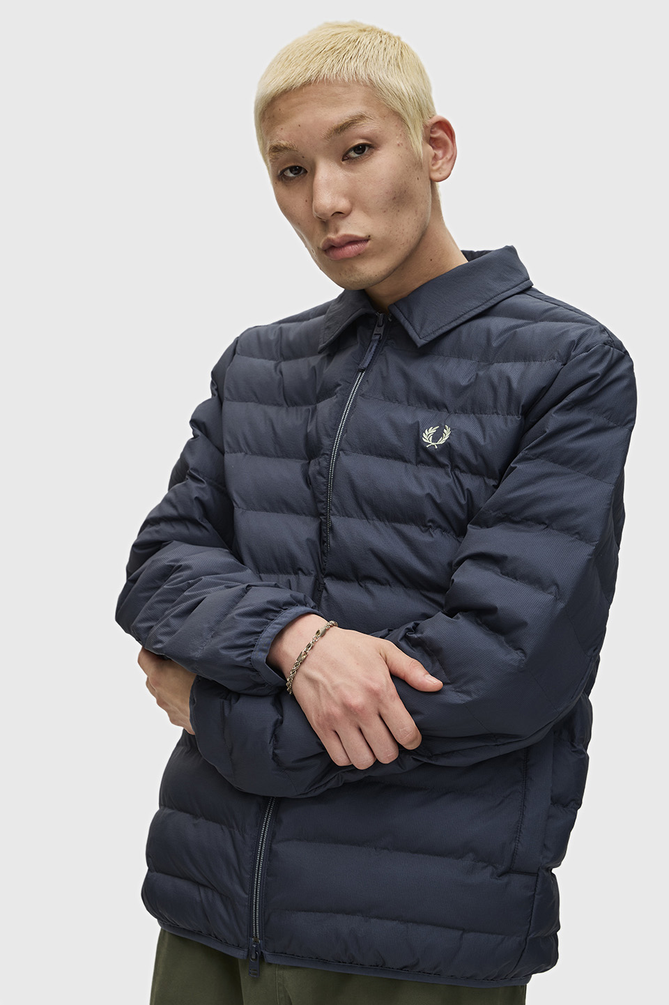 FRED PERRY／ピーコート（Ｌ）ネイビー　ダブルボタン　フレッドペリー FRED PERRY／ピーコート（L）ネイビー ダブルボタン フレッド