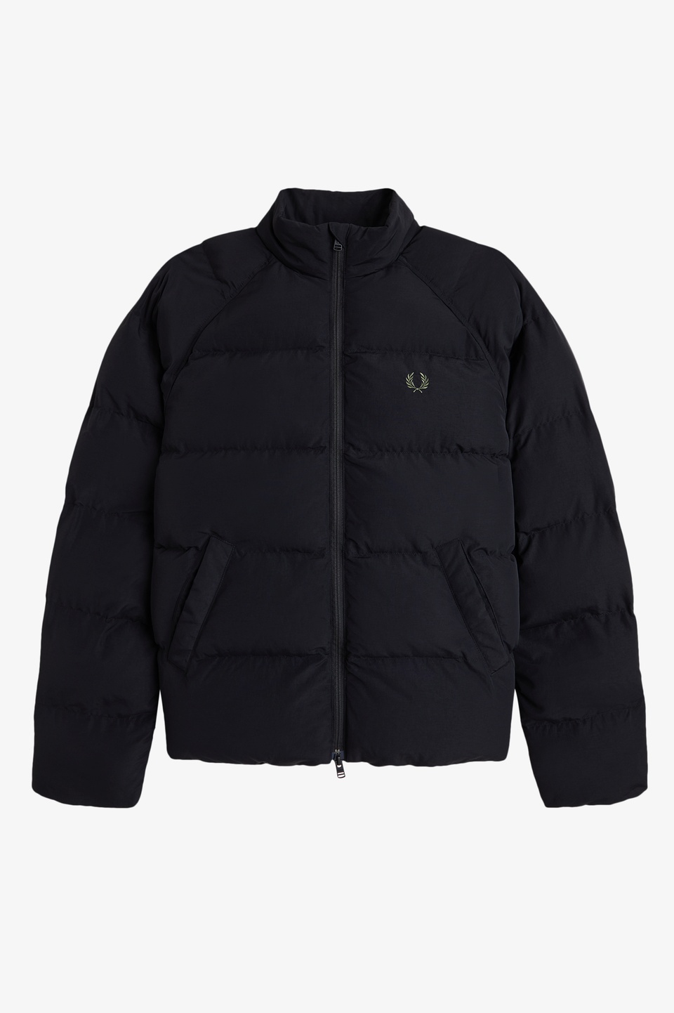 Raglan Sleeve Padded Jacket(L 184：BLACK): | FRED PERRY JAPAN