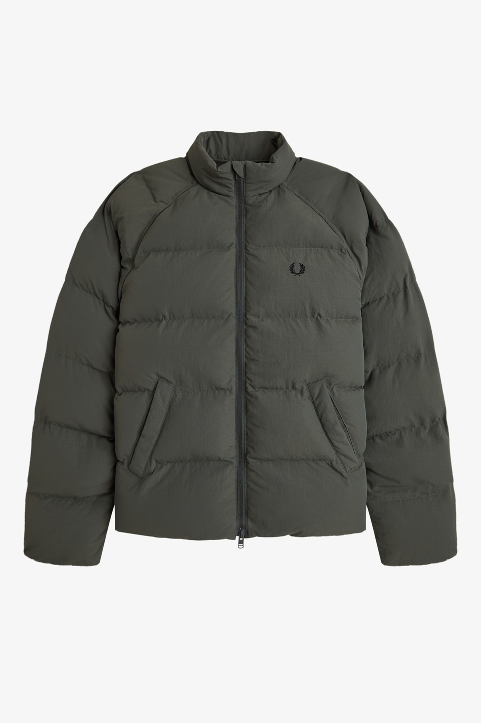 Raglan Sleeve Padded Jacket(S 638：FIELD GREEN): | FRED PERRY