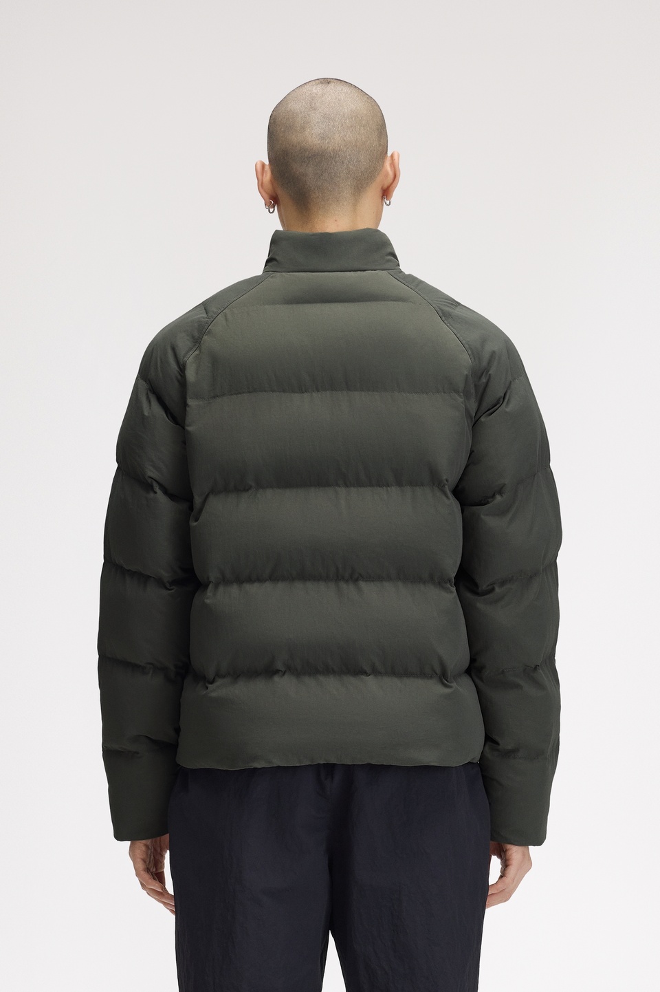 Raglan Sleeve Padded Jacket(S 638：FIELD GREEN): | FRED PERRY