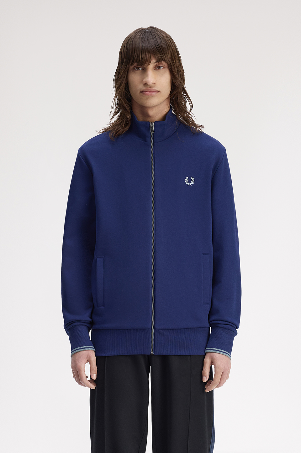 Zip Through Sweatshirt(S 143：FRENCH NAVY): | FRED PERRY JAPAN