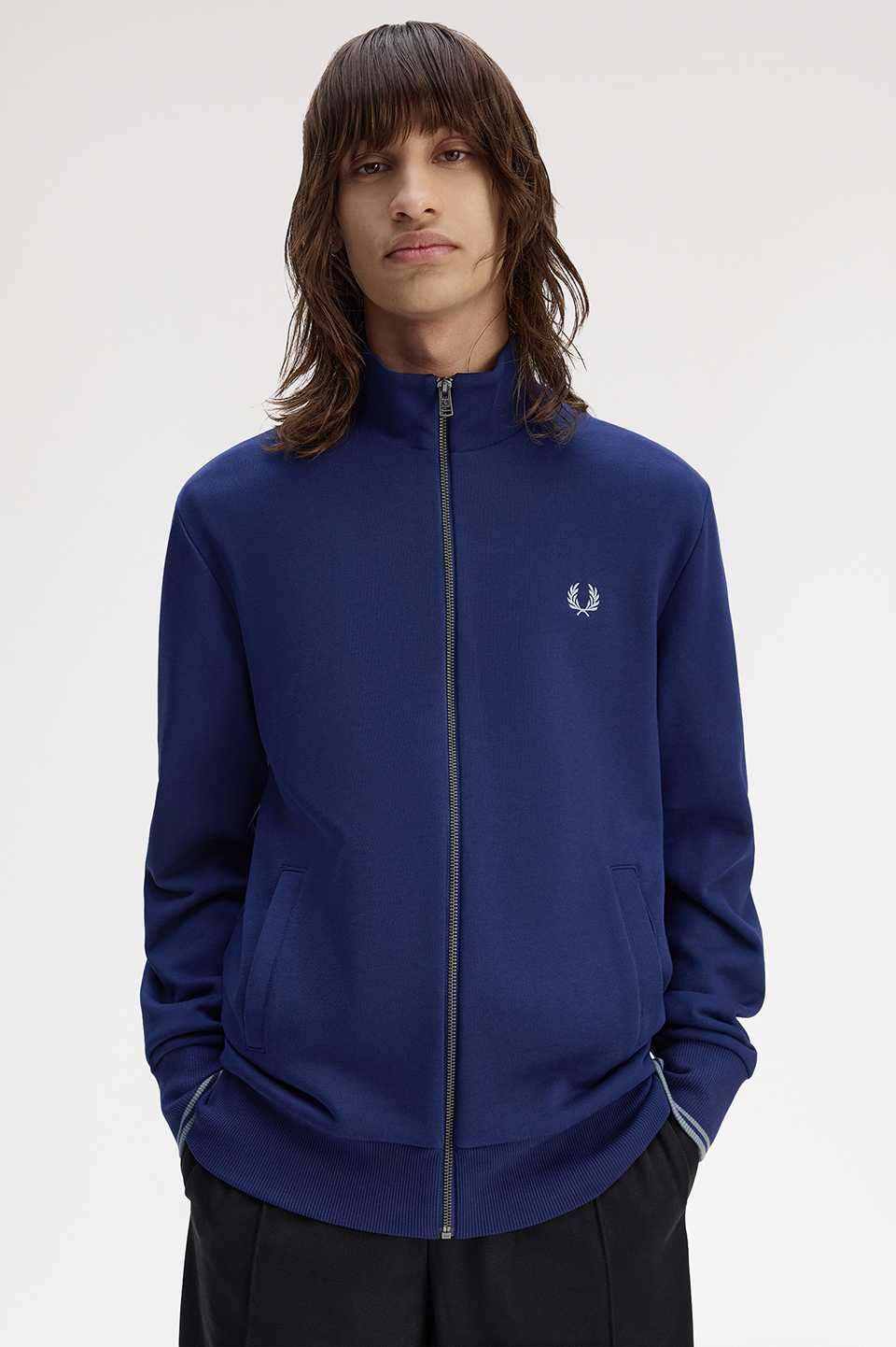 Zip Through Sweatshirt(S 143：FRENCH NAVY): | FRED PERRY JAPAN