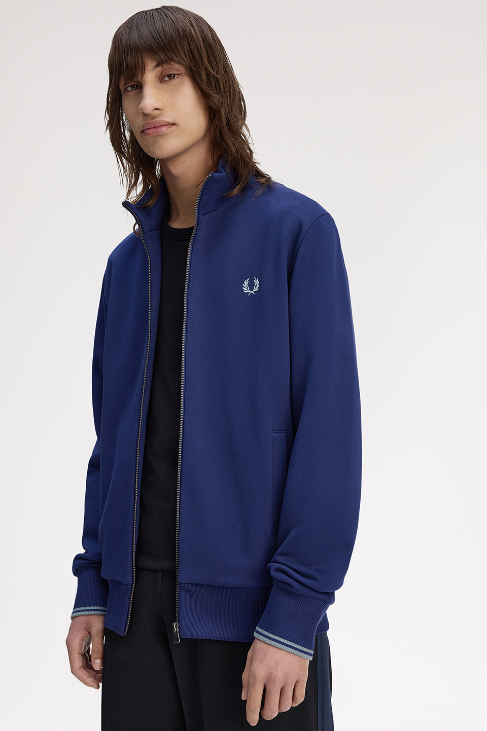 Zip Through Sweatshirt(S 143：FRENCH NAVY): | FRED PERRY JAPAN