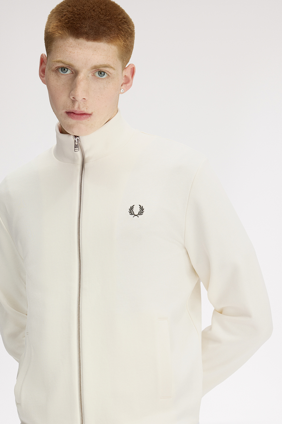 Zip Through Sweatshirt(XL 560：ECRU): | FRED PERRY JAPAN