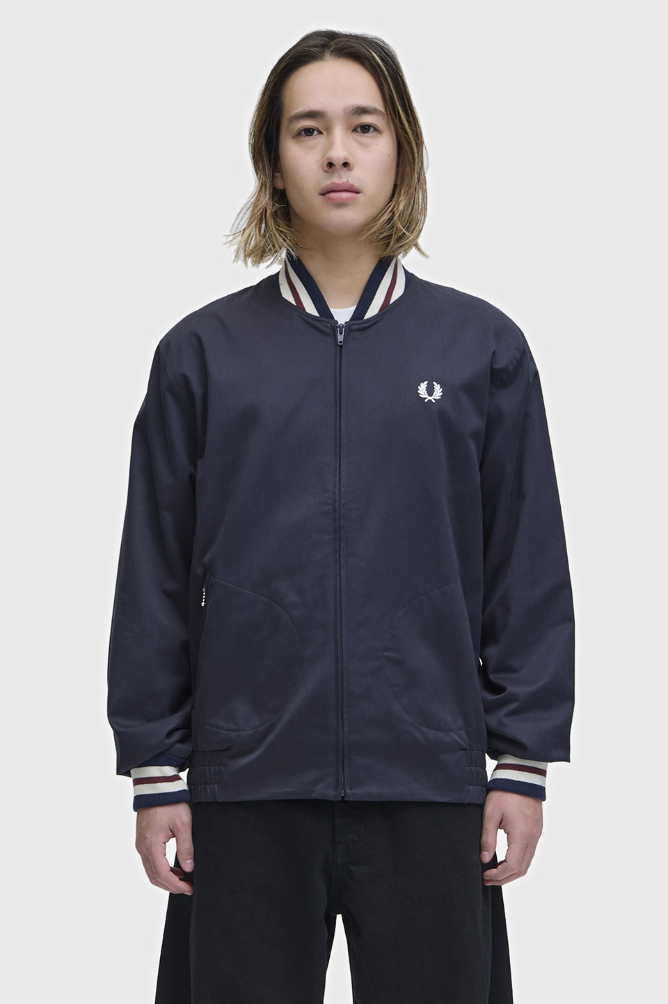 ひまわり！フレッドペリーテニスボンバージャケット 定価¥34,100 Twill Tennis Bomber Jacket(S 608：NAVY): | FRED PERRY JAPAN
