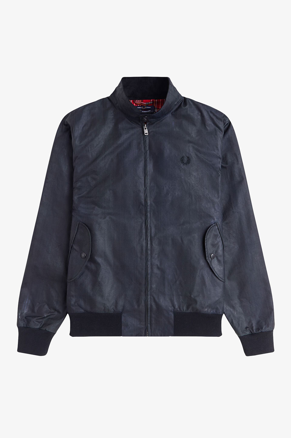 Black Watch Tartan Waxed Harrington Jacket(M 37A：BLACK WATCH