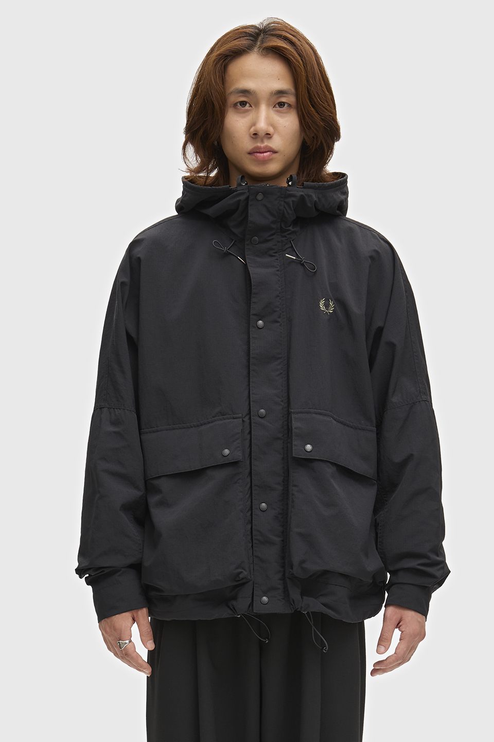 Cropped Ripstop Parka(S 198：BLACK): | FRED PERRY JAPAN | フレッド