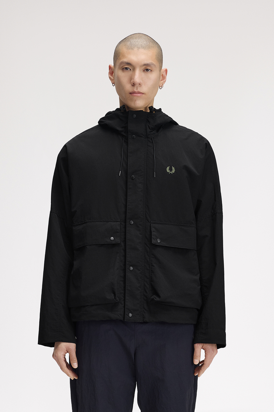 Cropped Ripstop Parka(S 198：BLACK): | FRED PERRY JAPAN | フレッド
