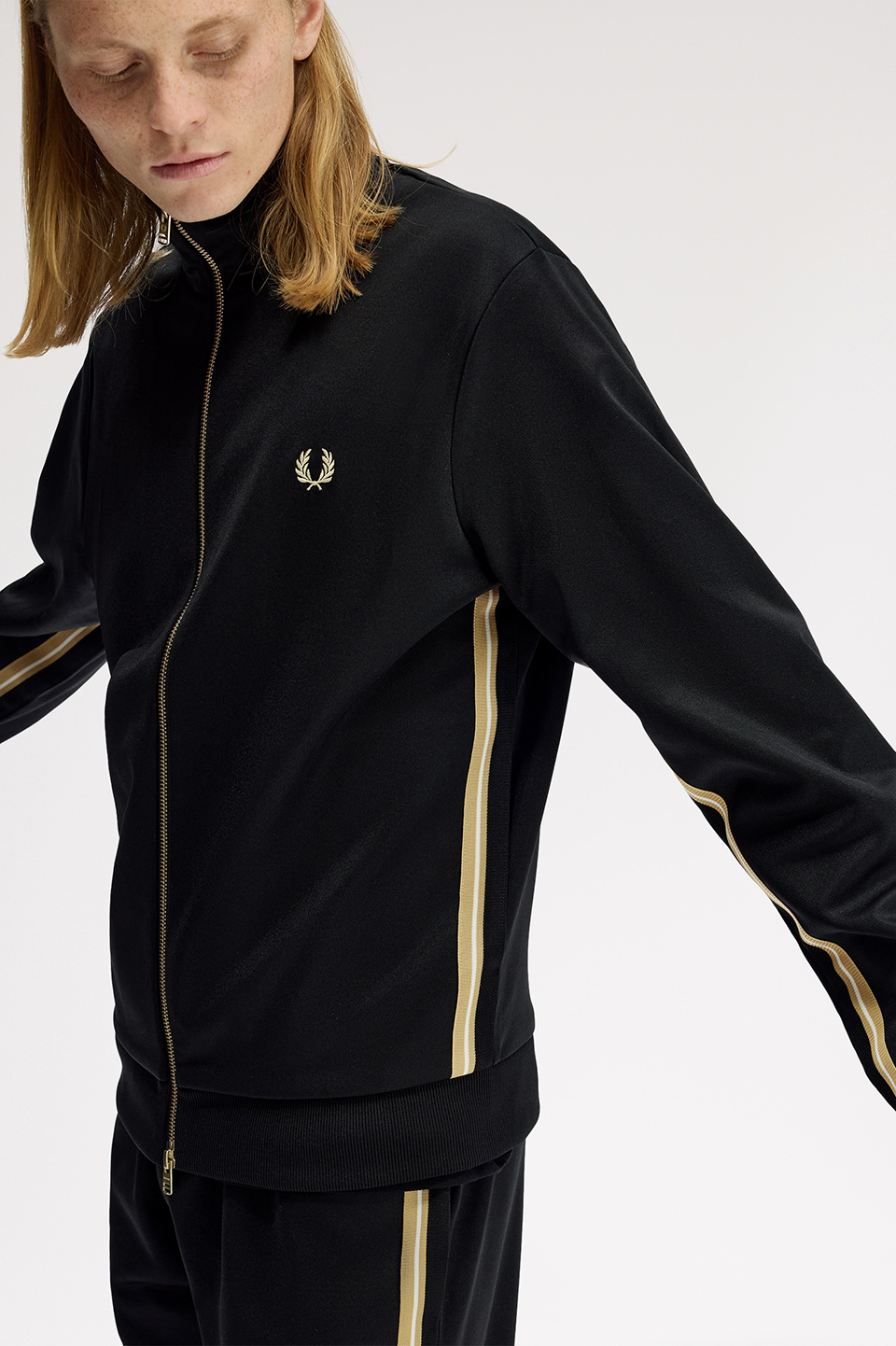 90s' FRED PERPY トラックジャケット フレッドペリー ジャージ FRED PERRY ツーカラーテープ トラック
