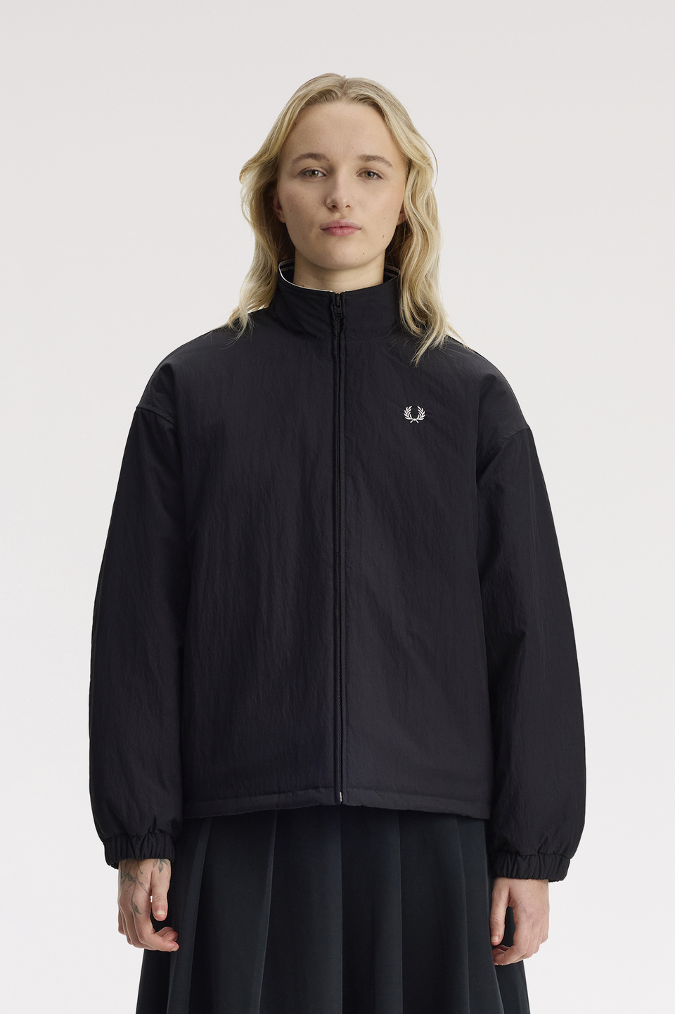 Padded Zip-Through Jacket(8 102：BLACK): | FRED PERRY JAPAN